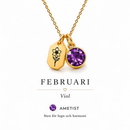 Bloom för Februari, viol och ametist
